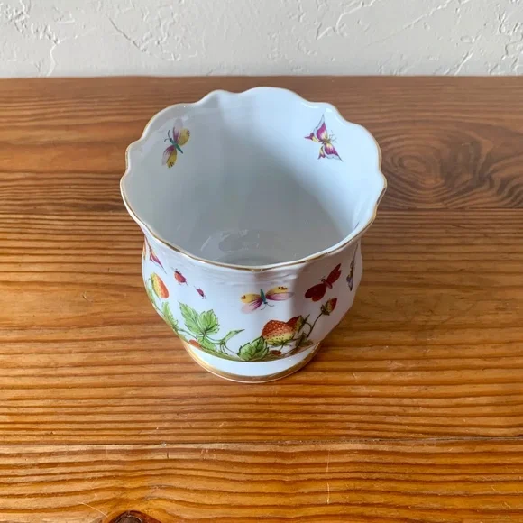 Lenwile Ardalt Butterfly Vase | Vintage Porcelain | Gold Trim Cottagecore - Picture 10 of 15